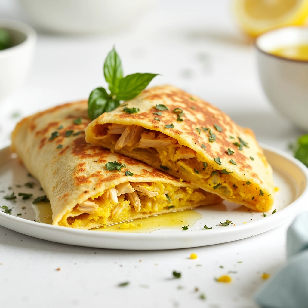 Panqueca Salgada Low-Carb